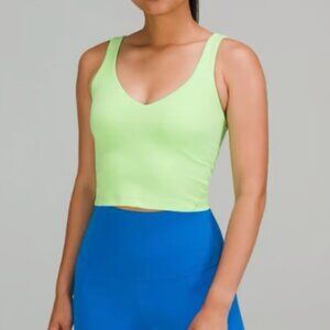 Lululemon Athletica Light Green V-Neck Tank Top